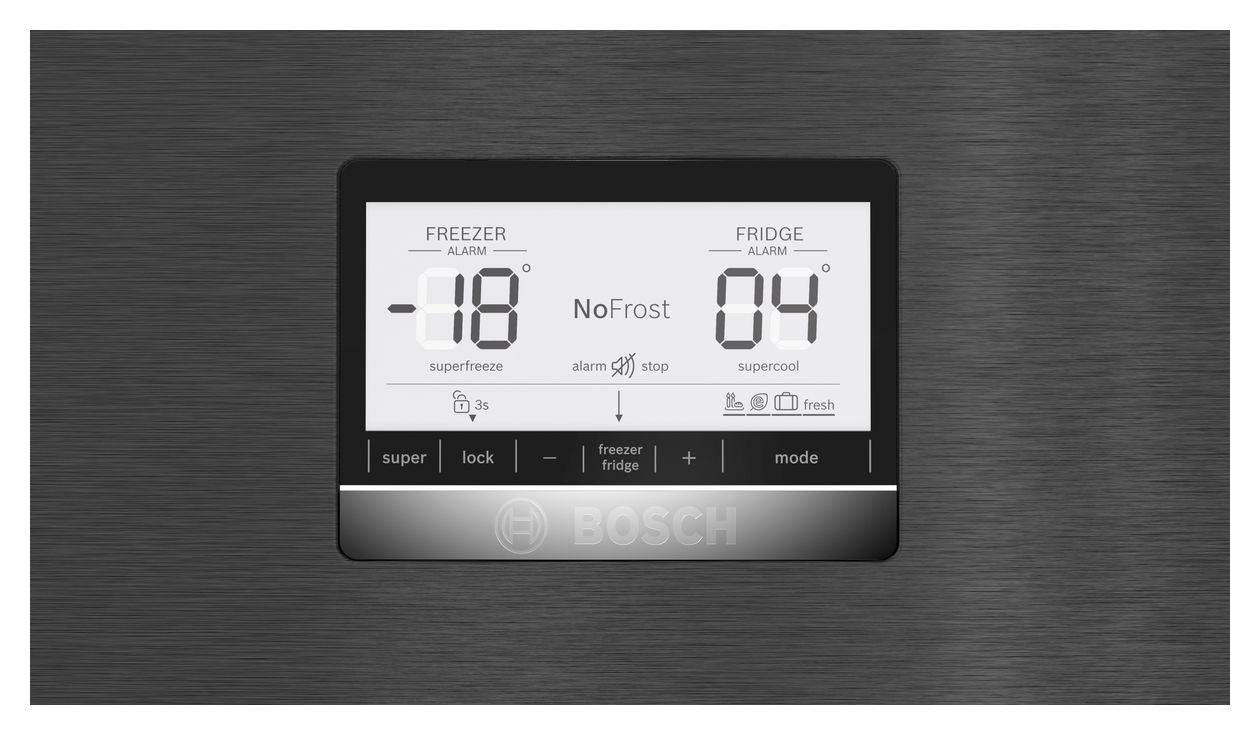 Serie 6 KGN76AXDR 406 l / 120 l Kühl-Gefrierkombi freistehend NoFrost 219 kWh Jahr  (Schwarz) 