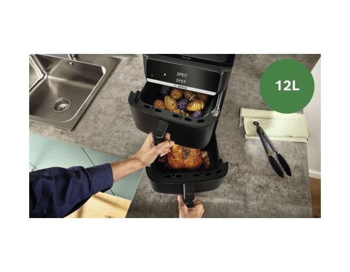 Serie 6 MAFD661B7 Doppel Heißluftfritteuse 12 l 2800 W  (Schwarz) 