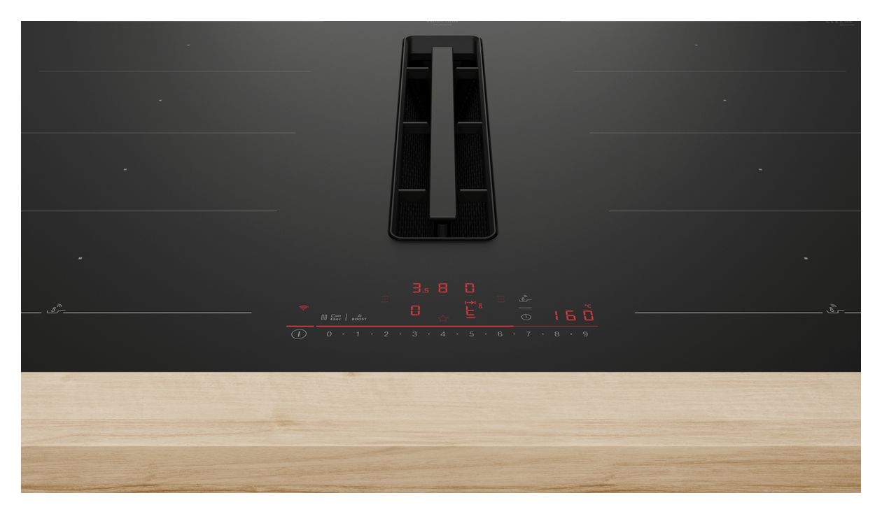 Serie 6 PXL82BH26E autarkes 80 cm Induktionskochfeld 4 Kochzonen mit integriertem Dunstabzug 