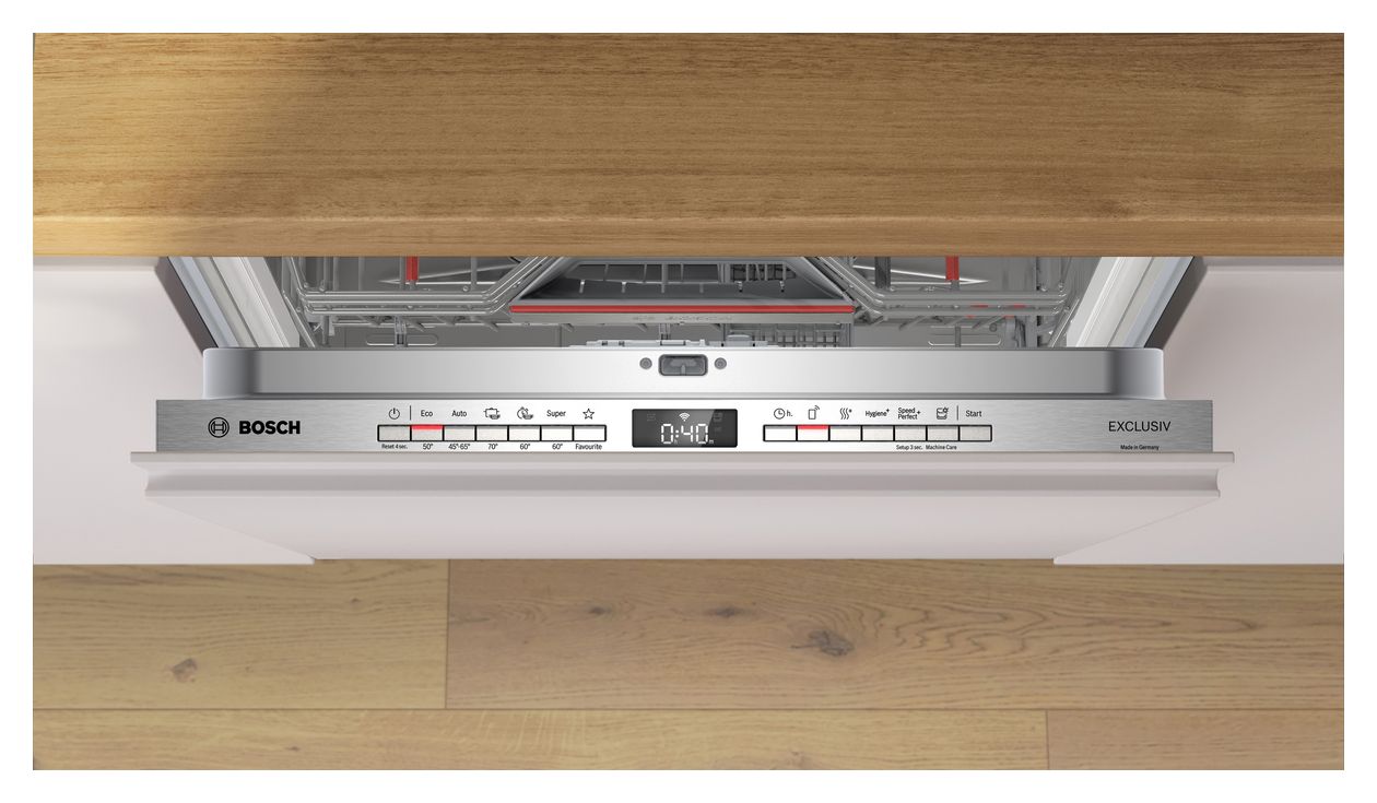 Serie 6 SBV6YCX0ME 60 cm Geschirrspüler Voll integriert Sehr leise 14 Maßgedecke aquaStop Funktion Wärmetauscher 