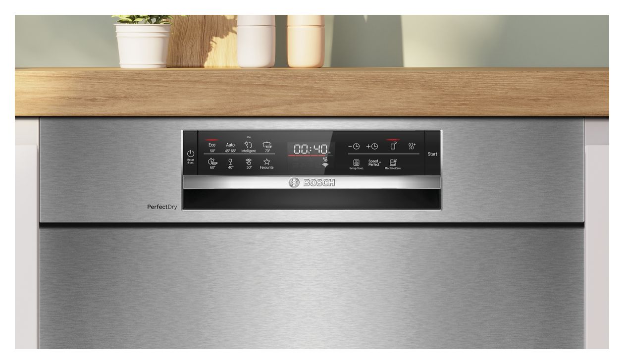 Serie 6 SMU6ZCS16E 60 cm Geschirrspüler teilintegriert (ohne Front) Sehr leise 14 Maßgedecke aquaStop Funktion Wärmetauscher 