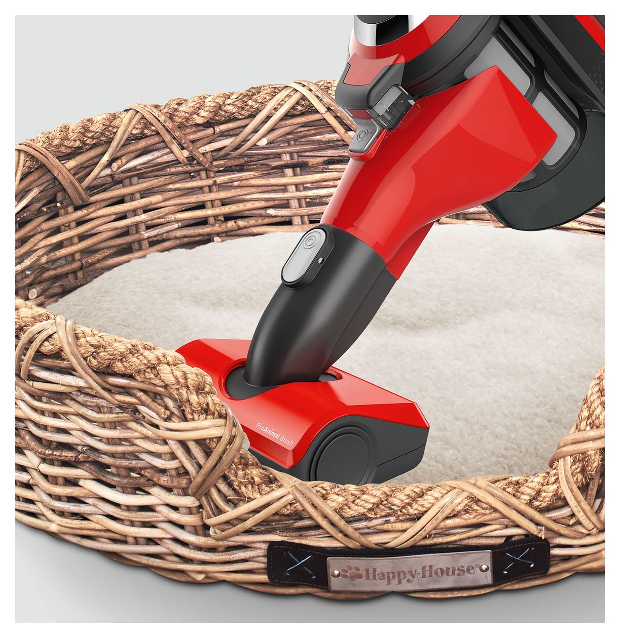 Serie 8 BBS81PETM Bundle (Schnellladegerät + Wechselakku) Handstaubsauger Beutellos bis 40 min Laufzeit 18 V Hygienefilter  (Rot) 