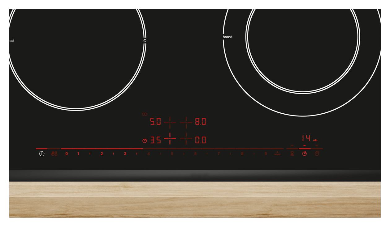 Serie 8 PKN675DP1D autarkes 60cm Glaskeramik Kochfeld/Herdplatte 4 Zone(n) 