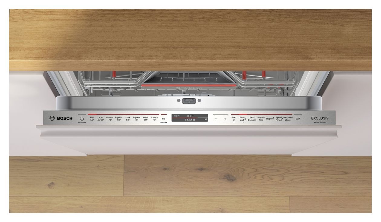 Serie 8 SBV8ECX00D 60 cm Geschirrspüler vollintegriert (ohne Front) Sehr leise 14 Maßgedecke aquaStop Funktion Wärmetauscher/EfficientDry 