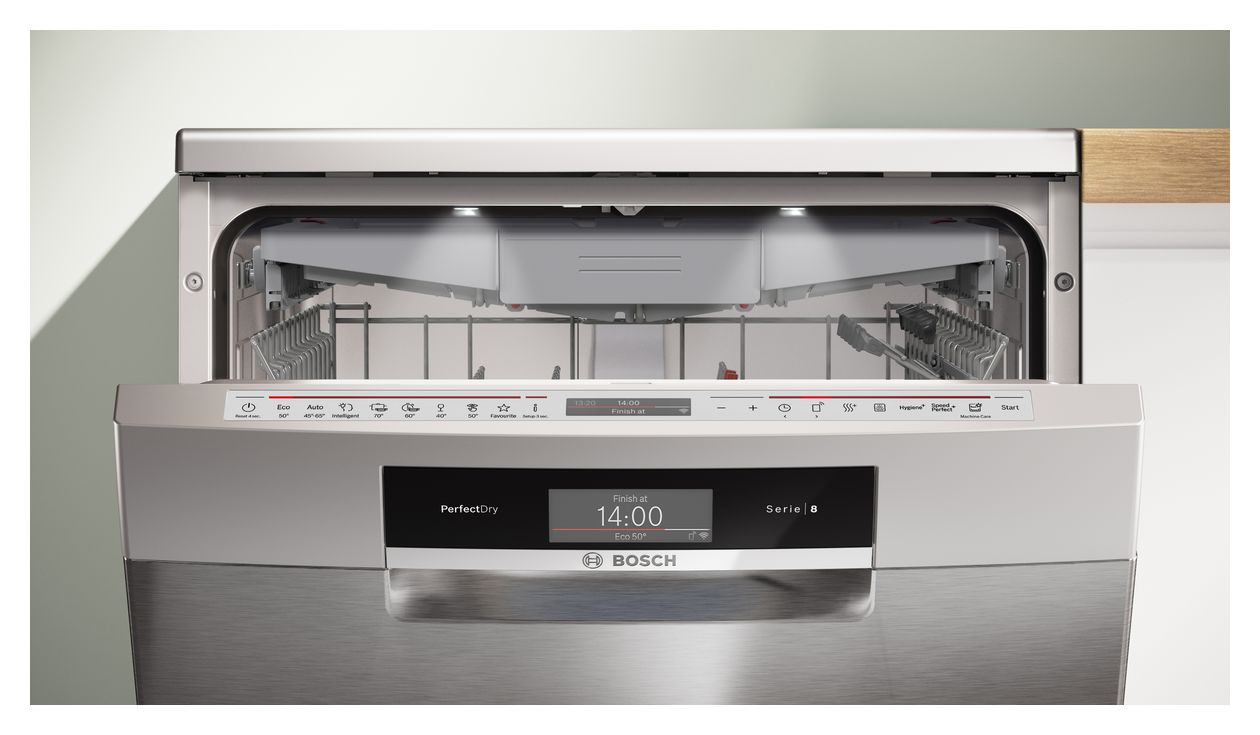 Serie 8 SMS8TCI04E 60 cm Geschirrspüler freistehend Sehr leise 14 Maßgedecke aquaStop Funktion Wärmetauscher 