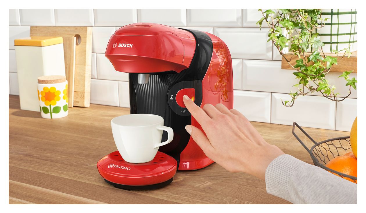 TAS112E Tassimo Style friendly Kaffeekapsel Maschine  (Rot) 