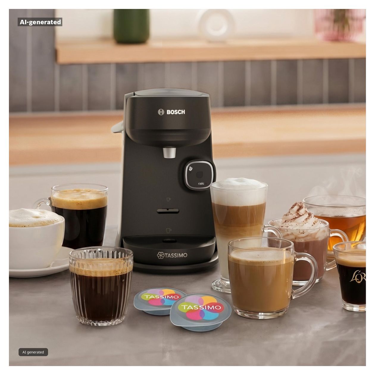 TAS172B Tassimo Harmony Plus Kaffeekapsel Maschine  (Schwarz) 