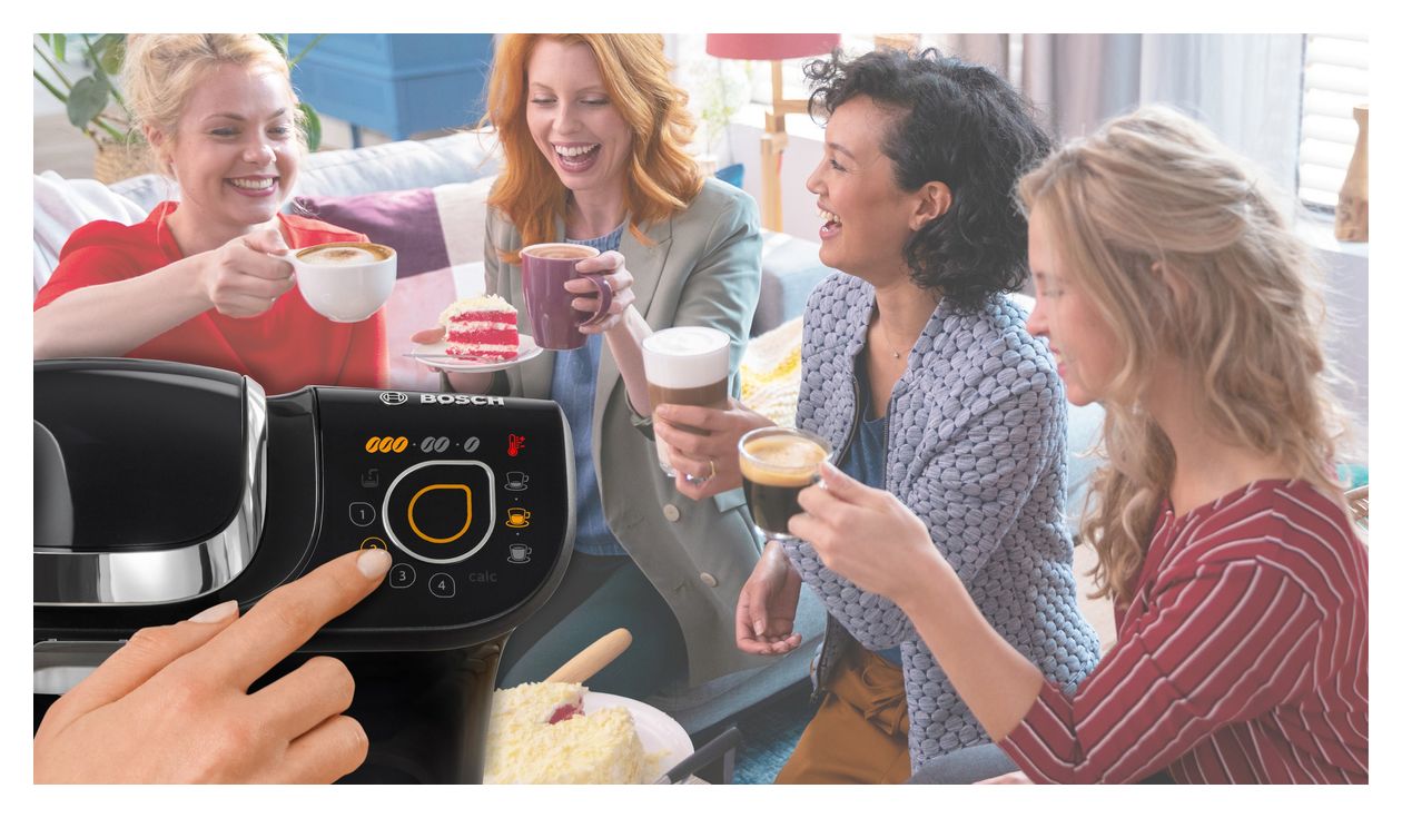 TAS6502 Tassimo My Way 2 Kaffeekapsel Maschine  (Schwarz, Chrom) 