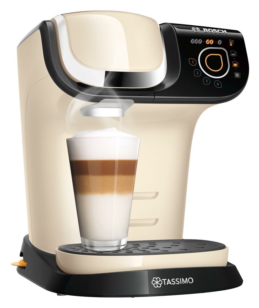 TAS6507 Tassimo My Way 2 Kaffeekapsel Maschine  (Beige, Schwarz) 