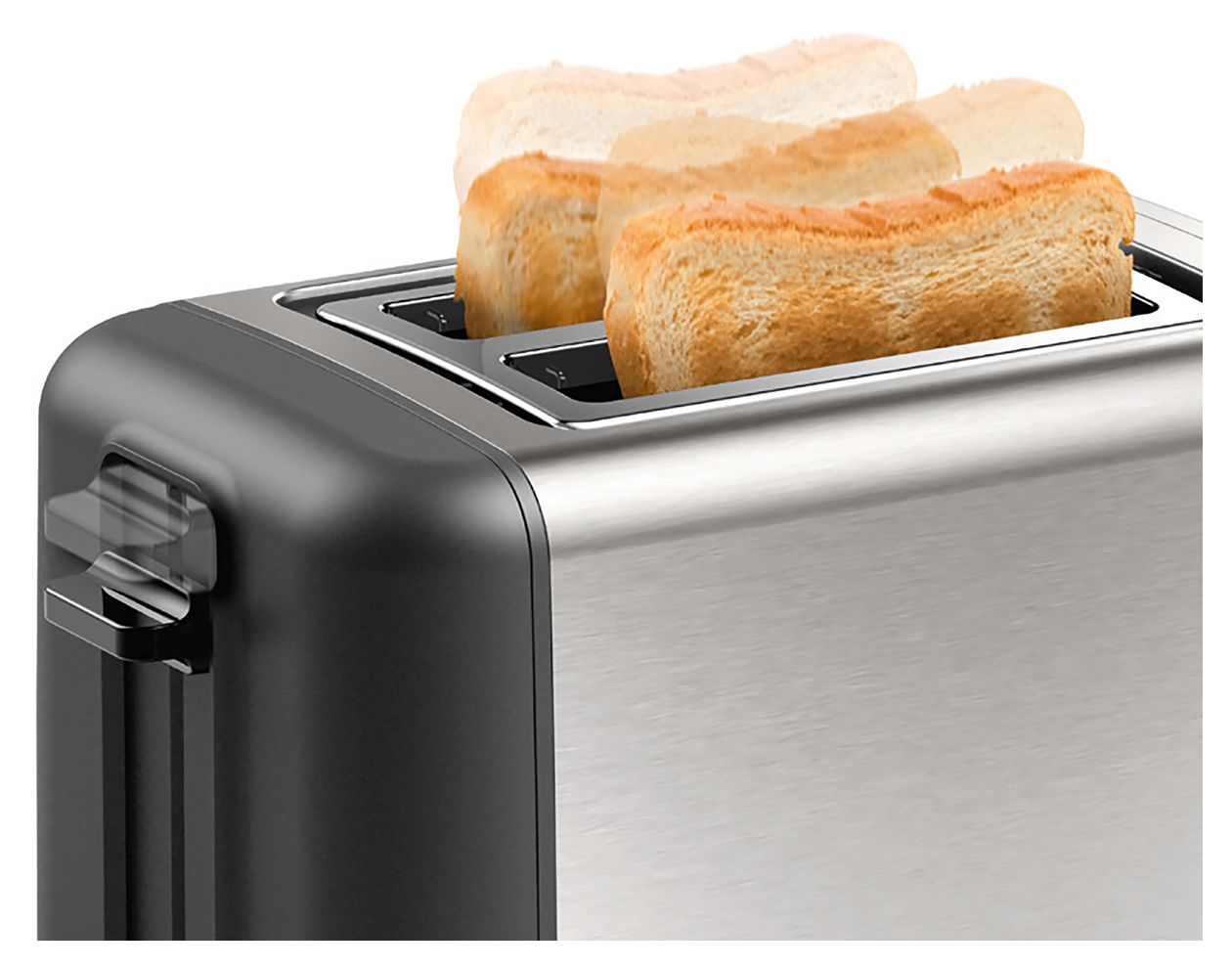 TAT3P420DE DesignLine Toaster 970 W 2 Scheibe(n)  (Schwarz, Silber) 