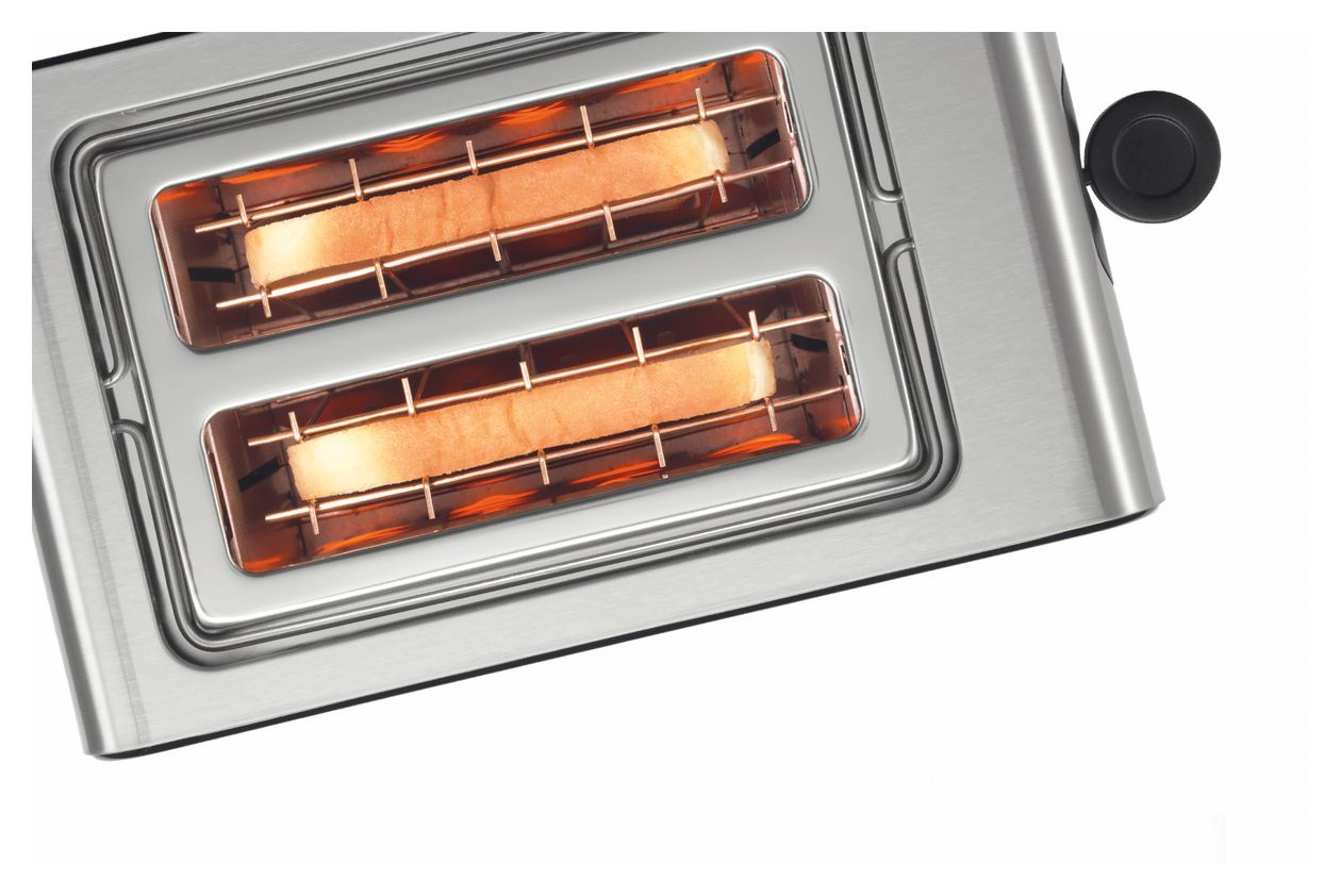 TAT7203 CompactClass Toaster 1050 W 2 Scheibe(n)  (Schwarz, Edelstahl) 