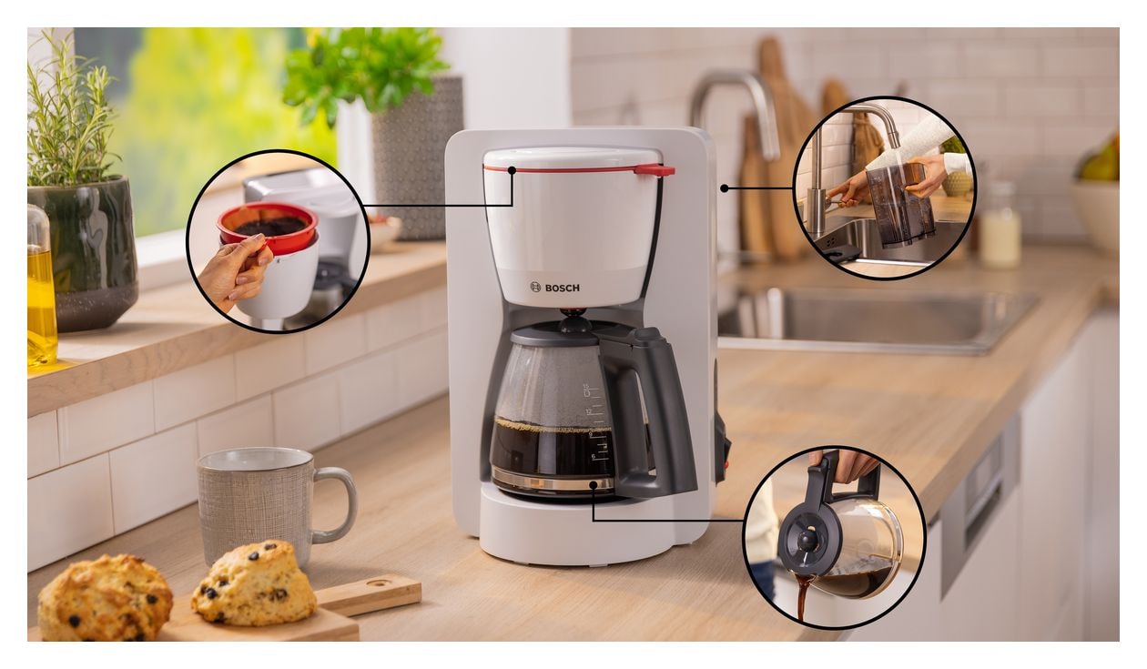 TKA2M111 MyMoment 15 Tassen Filterkaffeemaschine 1,2 l  (Weiß) 