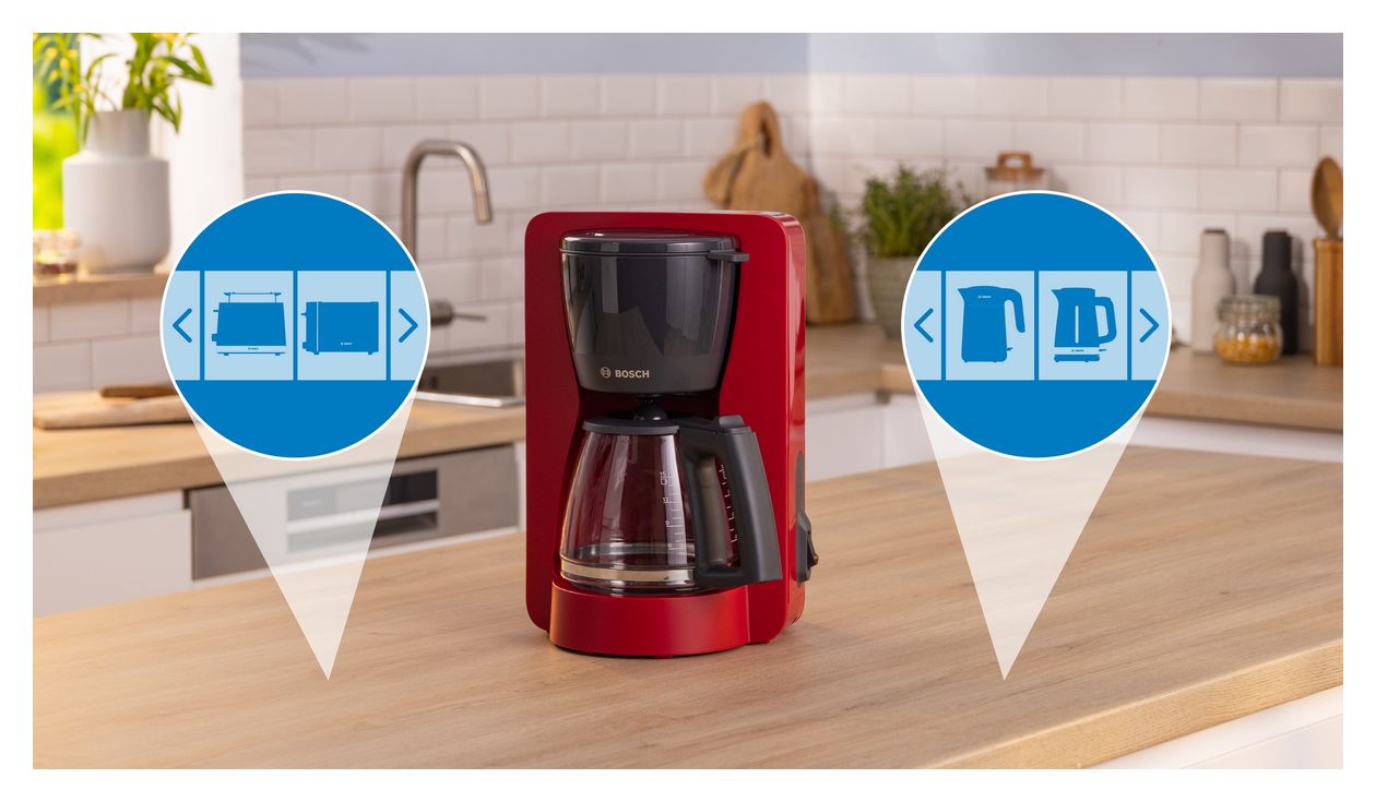 TKA2M114 MyMoment 15 Tassen Filterkaffeemaschine 1,2 l  (Rot) 