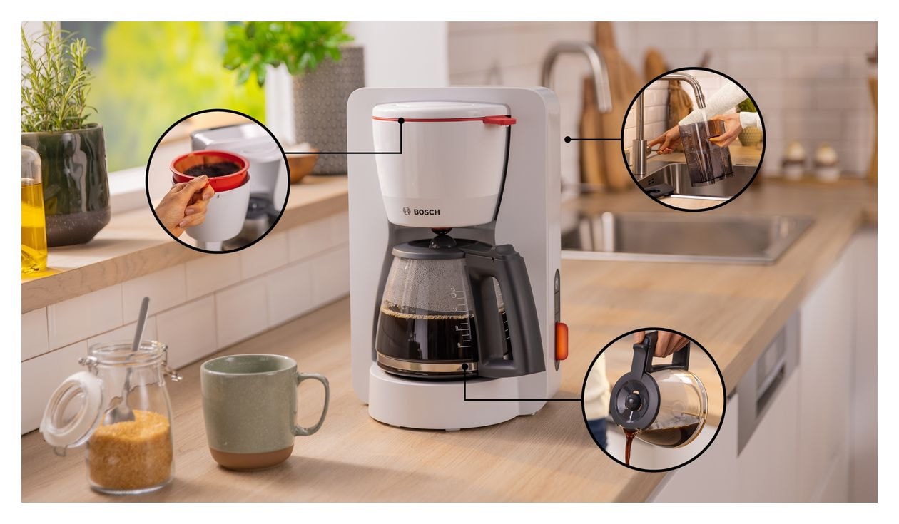 TKA3M131 MyMoment 15 Tassen Filterkaffeemaschine 1,2 l  (Weiß) 