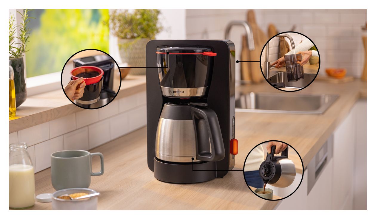 TKA6M273 MyMoment 12 Tassen Thermo Filterkaffeemaschine 1,1 l  (Schwarz) 