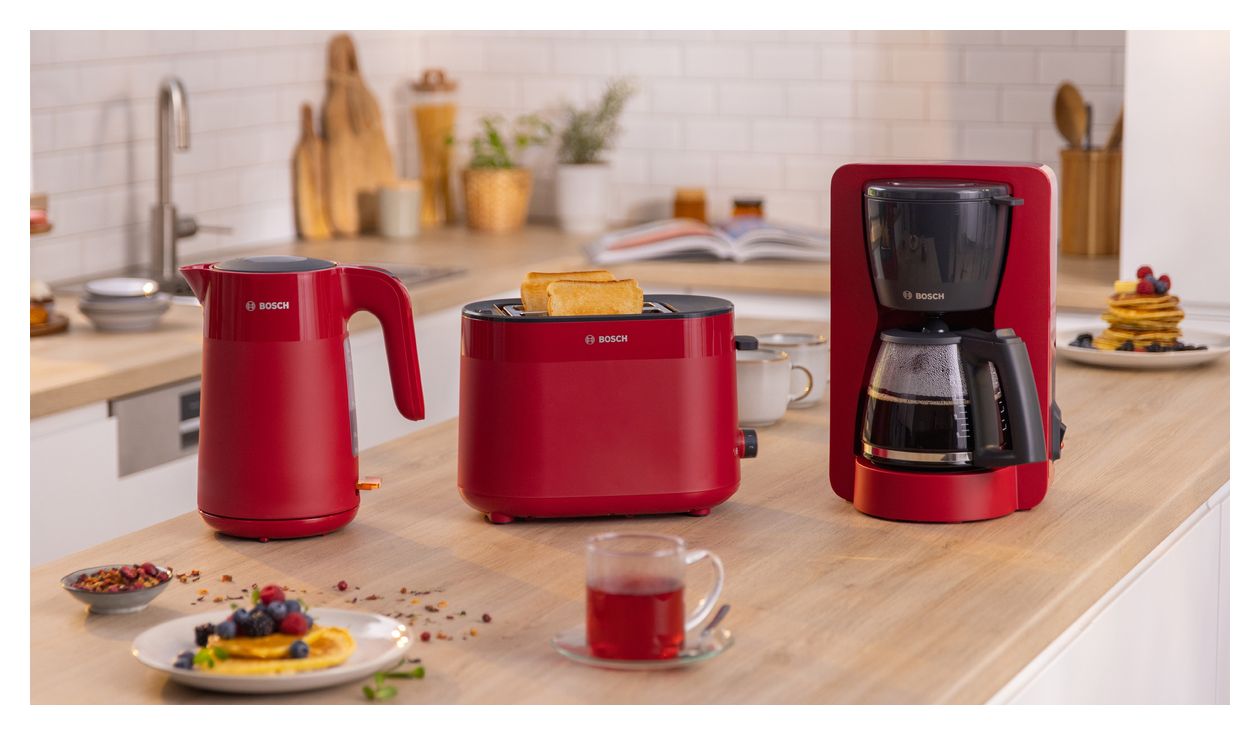 TWK2M164 MyMoment 1,7 l Wasserkocher 2400 W  (Schwarz, Grau, Rot) 