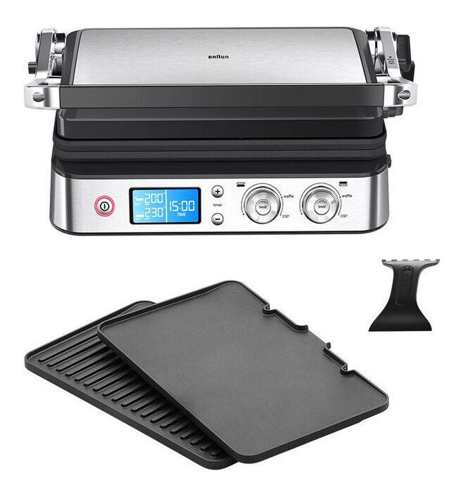 CG9040 Multigrill 9 2000 W mit 370 x 230 mm Fläche  (Schwarz, Edelstahl) 