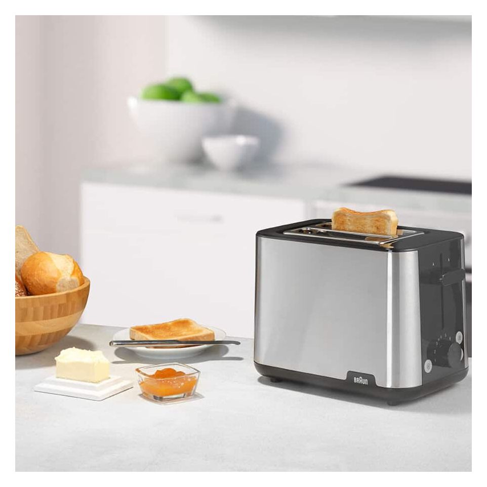 HT1510 PurShine Toaster 900 W 2 Scheibe(n) 8 Stufen  (Schwarz, Edelstahl) 