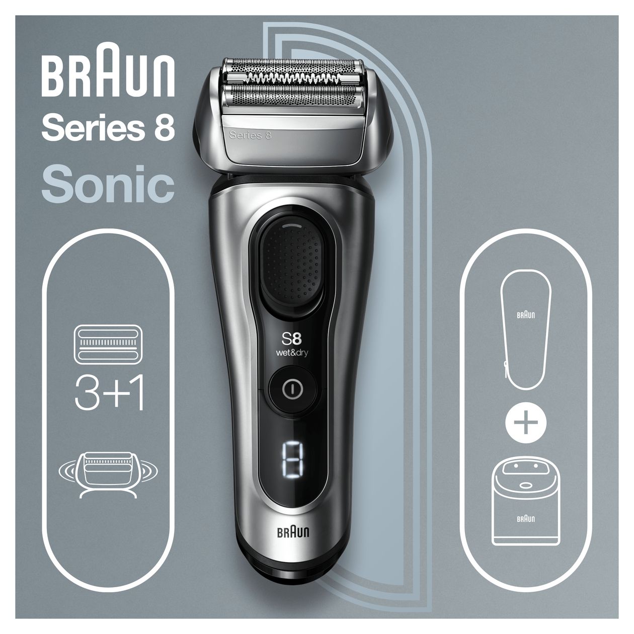 Series 8 8467cc Nass&Trocken Rasierer Lithium-Ion (Li-Ion) 