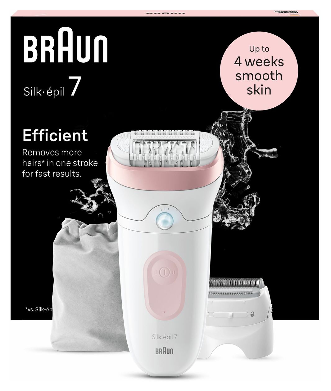 Silk-épil 7-030 Nass&Trocken Epilierer/Damenrasierer 