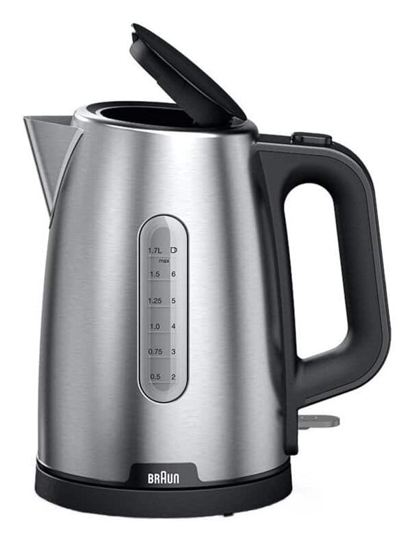 WK1500 PureShine 1,7 l Wasserkocher 2200 W  (Schwarz, Edelstahl) 