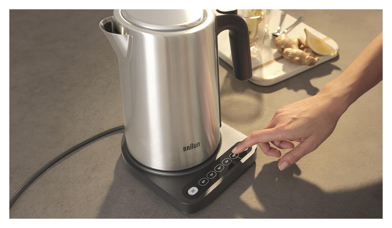 WK5205 ID Collection 1,7 l Wasserkocher 2200 W  (Schwarz, Edelstahl) 