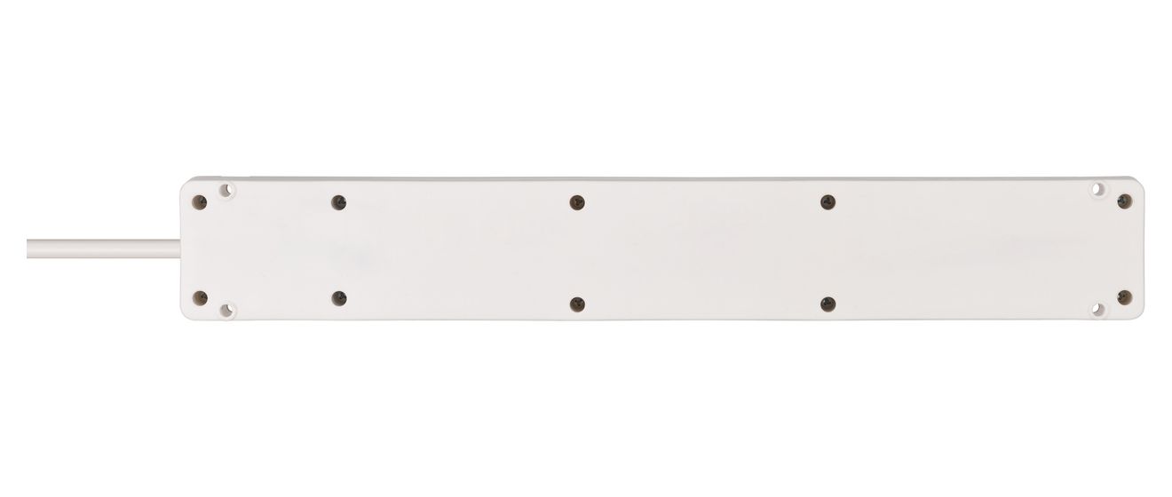 Bremounta Steckdosenleiste mit USB C-Ladefunktion 5-fach 3 m  (Weiß) 