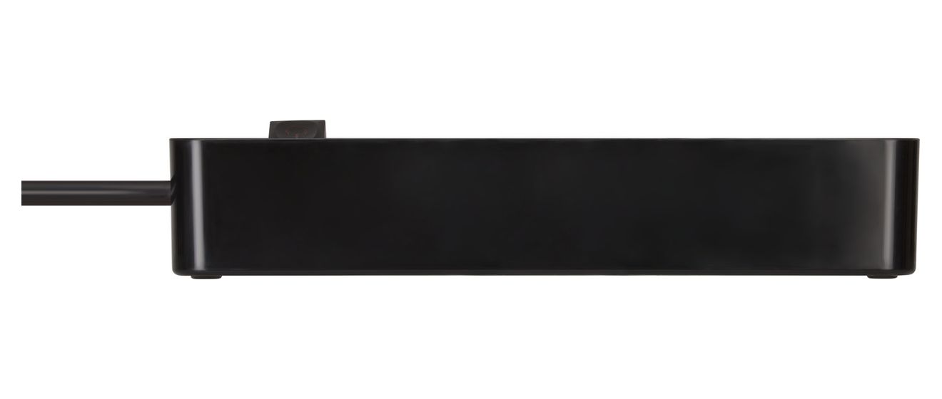 Ecolor Steckdosenleiste mit Schalter 4-fach 1,5 m  (Schwarz) 