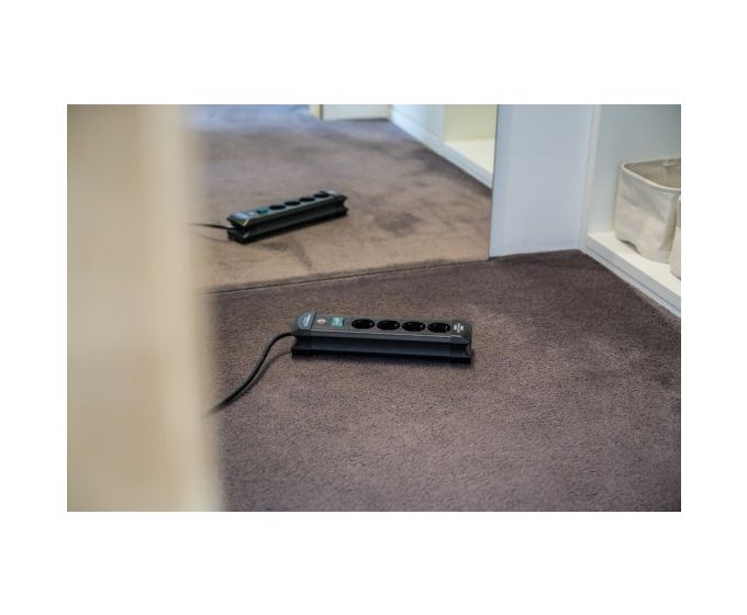 Premium-Line Steckdosenleiste 4-fach 1,8 m  (Schwarz) 