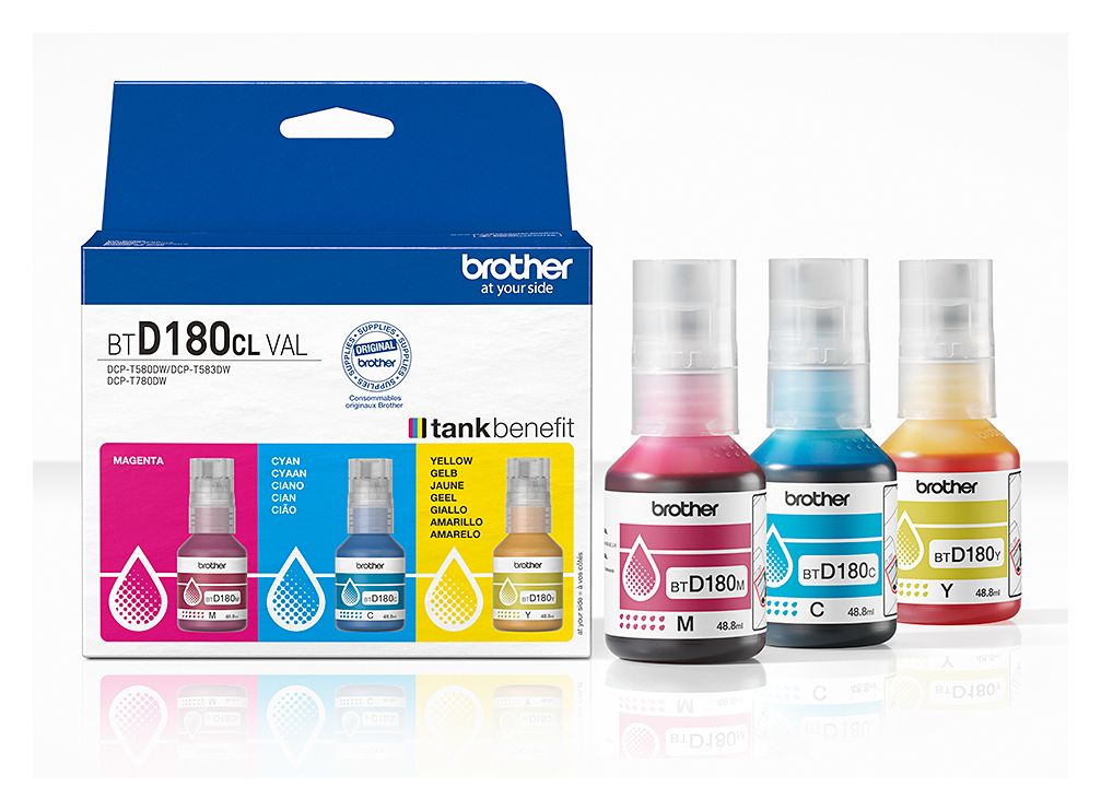 BTD180CLVAL originale Druckerpatronen Cyan, Magenta, Gelb 