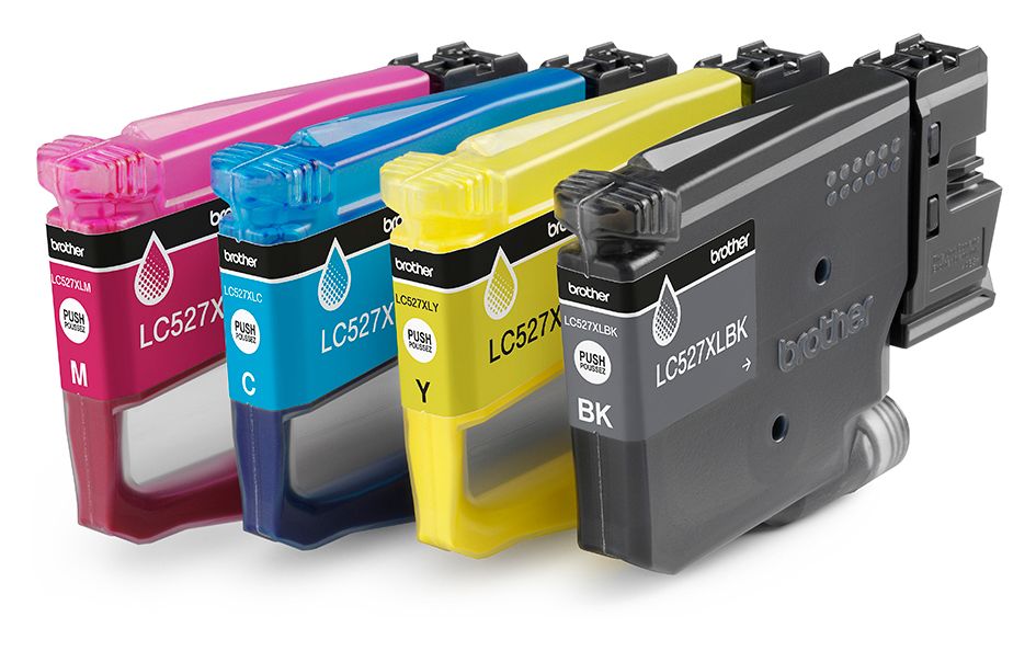 LC-527XLVAL originale Druckerpatronen Schwarz, Cyan, Magenta, Gelb 3000 Seiten 