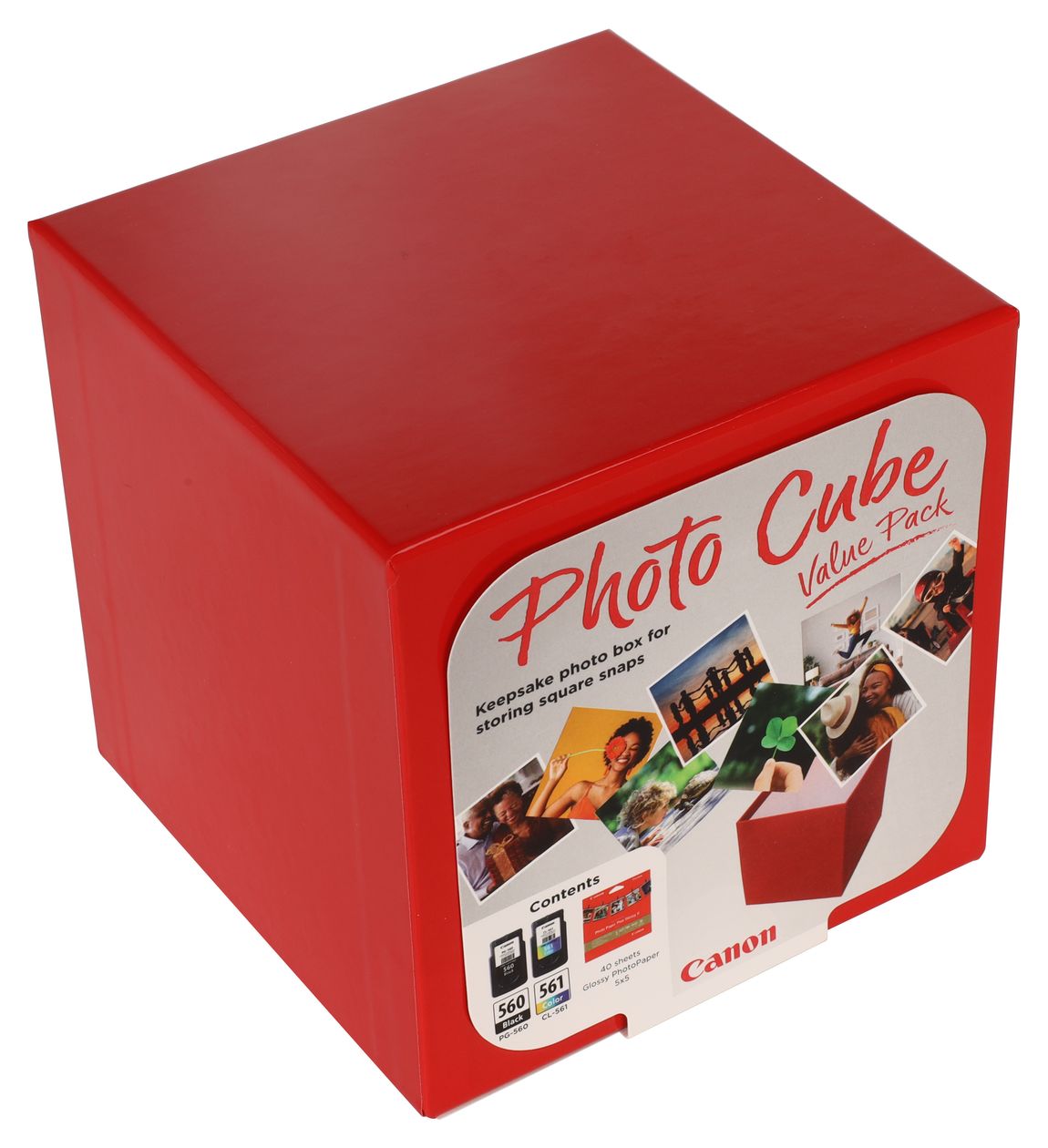 PG-560/CL-561 Photo Cube Value Pack originale Druckerpatronen Schwarz, Cyan, Magenta, Gelb 