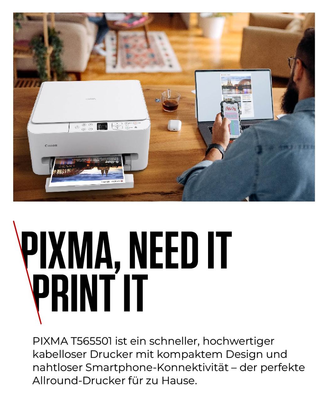 Pixma TS6550i All in One A4 Tintenstrahl Drucker 1200 x 1200 DPI 