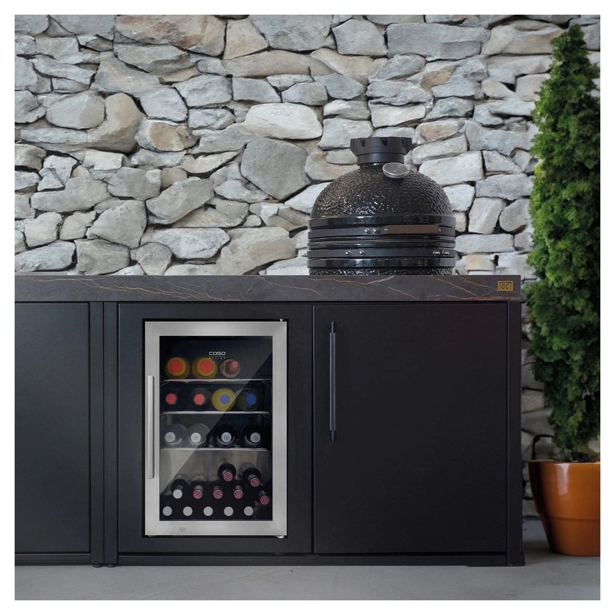 BBQ Cooler S-R700 Weinkühler Freistehend EEK: A 1 Zonen 