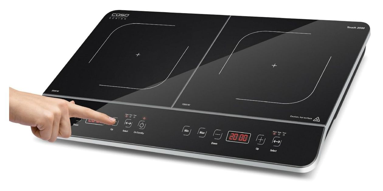 Design Touch 3500 autarkes 60 cm Induktions Kochfeld/Herdplatte 2 Zone(n) 