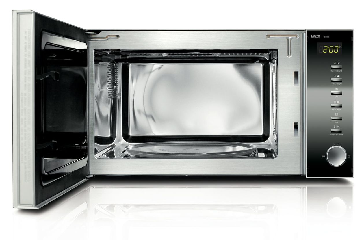 MG20 Menu Standgeräte Solo 800 W Größe: klein 5 Stufen Grill  (Spiegel, Edelstahl) 