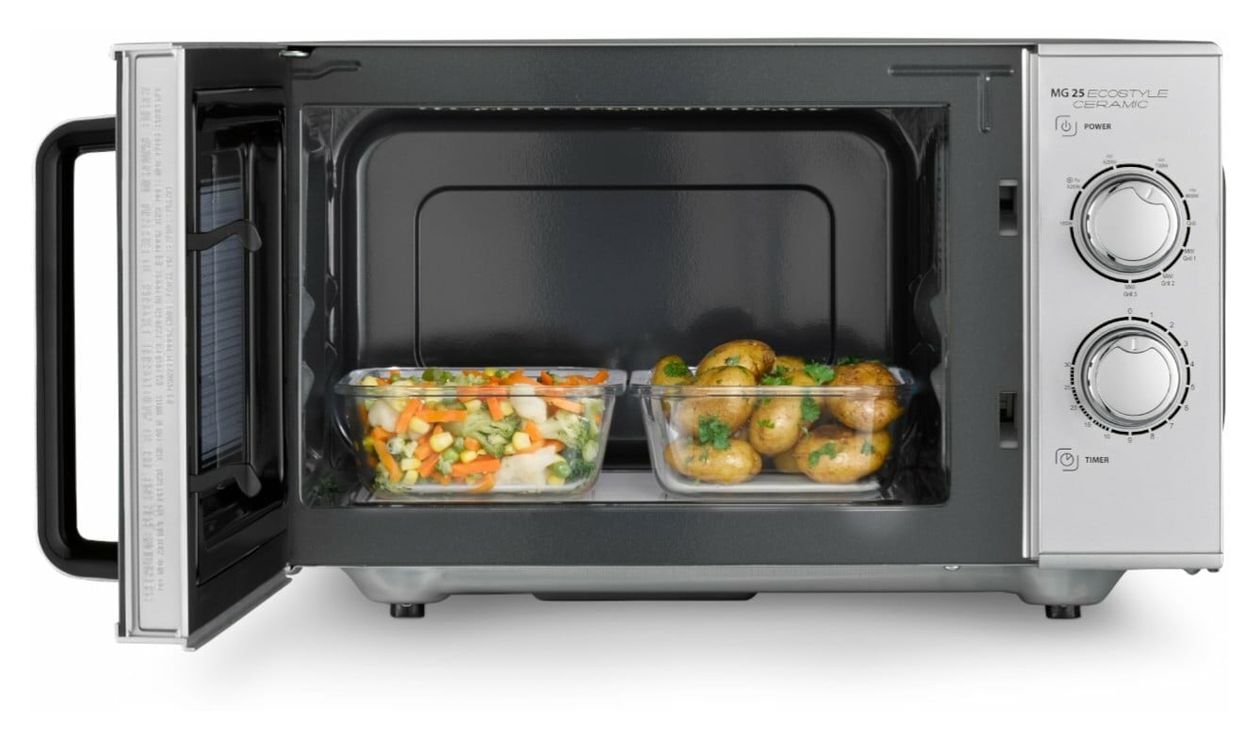 MG25 Ecostyle Standgeräte Solo 900 W Größe: mittel 5 Stufen Grill  (Silber) 