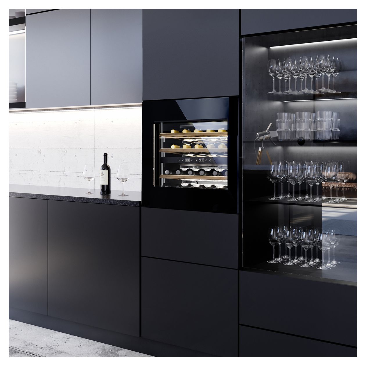 WineDeluxe WD24 Weinkühler Integriert EEK: F 1 Zonen 24 Flasche(n) 