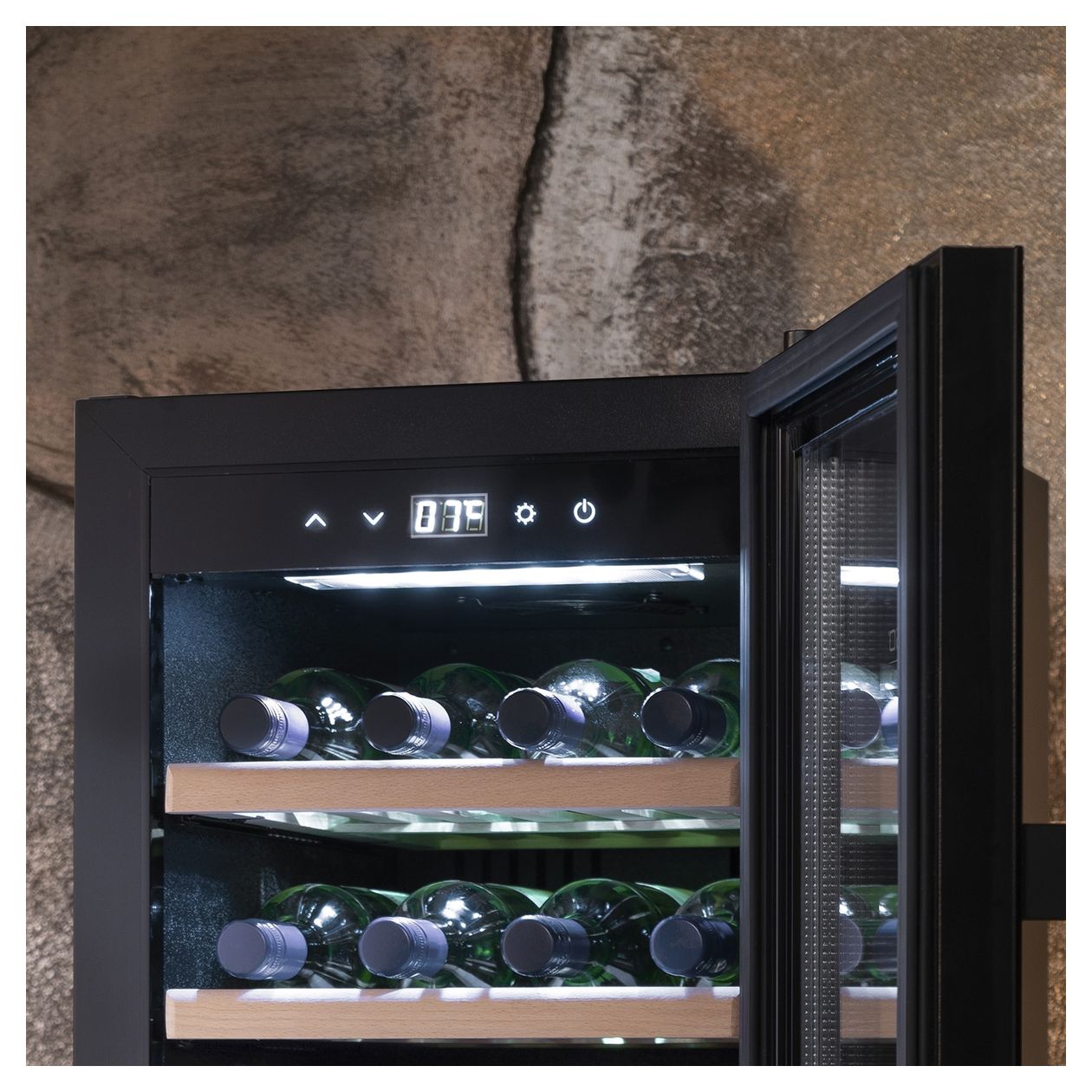 WineExclusive 24 Smart Weinkühler Freistehend EEK: G 2 Zonen 24 Flasche(n) 