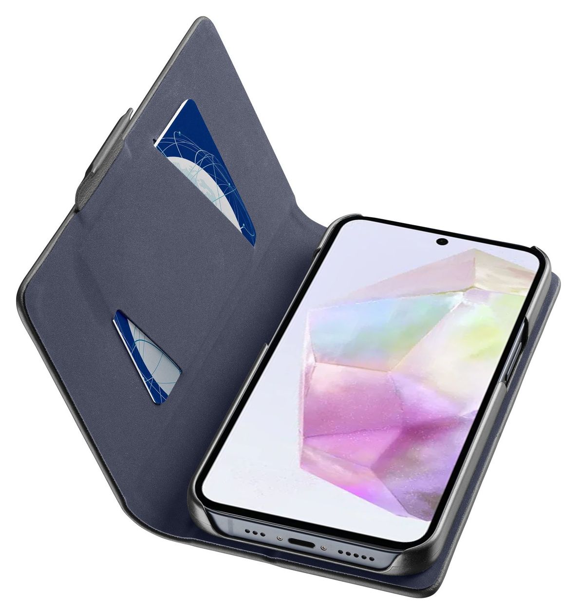 Book Folio für Samsung Galaxy A36/A56  (Schwarz) 