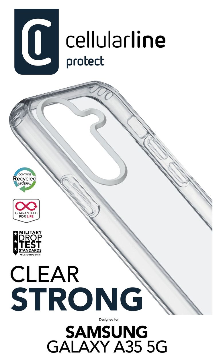 Clear Duo Cover für Samsung A35 5G  (Transparent) 