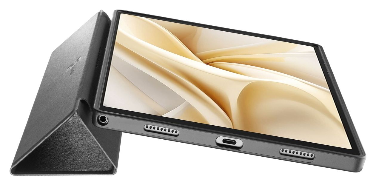 Compact Folio aus Kunstleder für Samsung Galaxy Tab A11+ bis 27,9 cm (11") Stoßfest, Kratzresistent (Schwarz) 