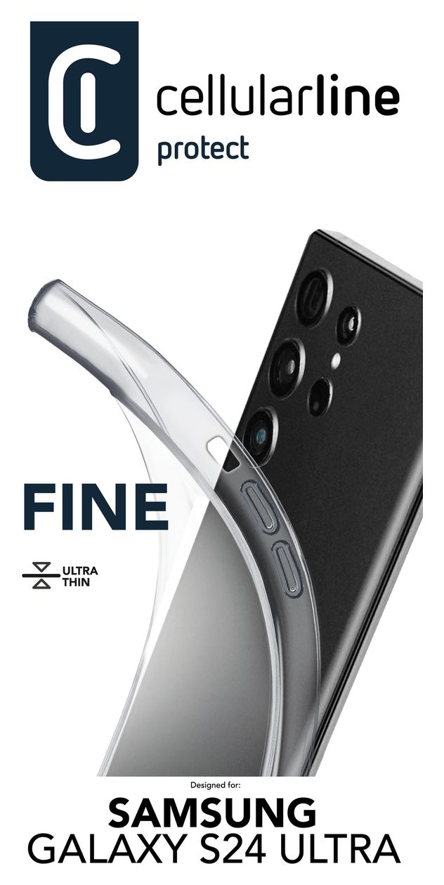 Fine Cover für Samsung S24 Ultr  (Transparent) 