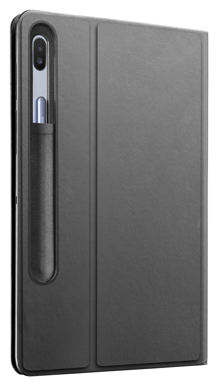 Folio Folio aus Kunstleder für Samsung GALAXY S9 FE+ bis 31,5 cm (12.4") (Schwarz) 