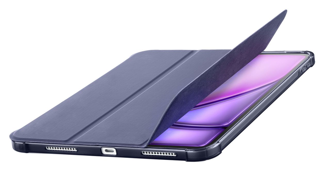 Folio Pro Folio aus Kunstleder für Apple iPad Air 11 Zoll M2/M3/M4 und 4./5.Gen und iPad Pro 11 1.Gen bis 27,9 cm (11") (Blau) 