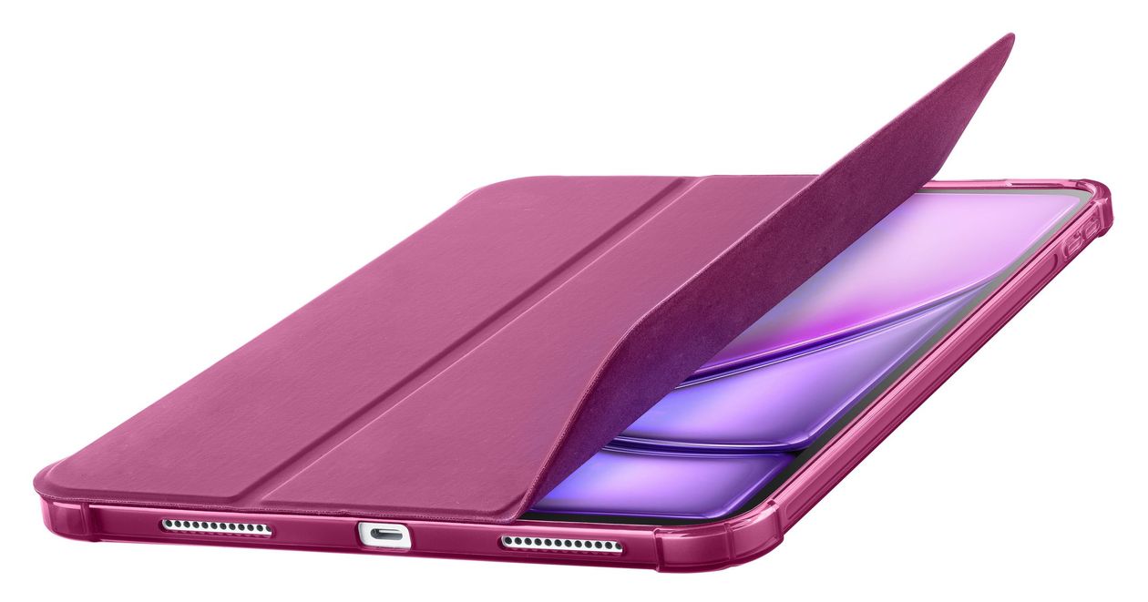 Folio Pro Folio aus Kunstleder für Apple iPad Air 11 Zoll M2/M3/M4 und 4./5.Gen und iPad Pro 11 1.Gen bis 27,9 cm (11") (Pink) 