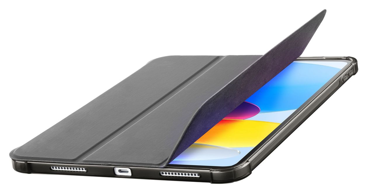 Folio Pro Folio aus Kunstleder für Apple iPad 10.9'' (2022) bis 27,7 cm (10.9") (Schwarz) 