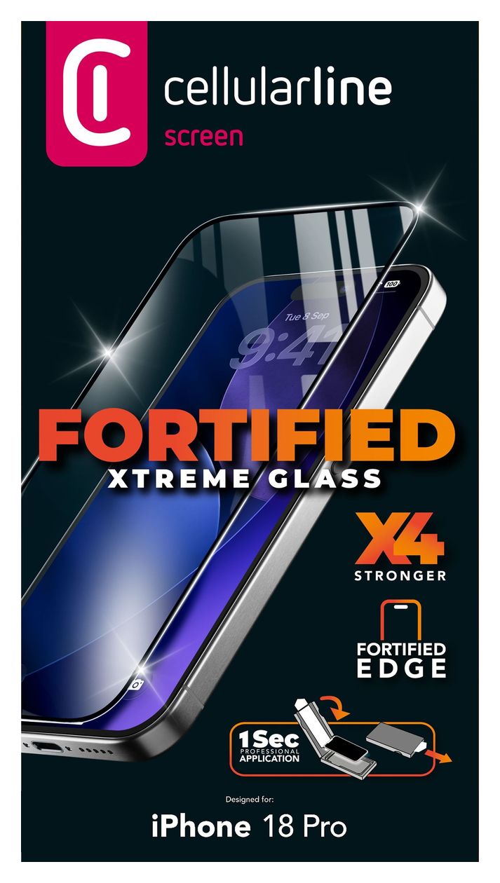 FORTIFIED XTREME GLASS - IPHONE 17 PRO / 18 PRO 