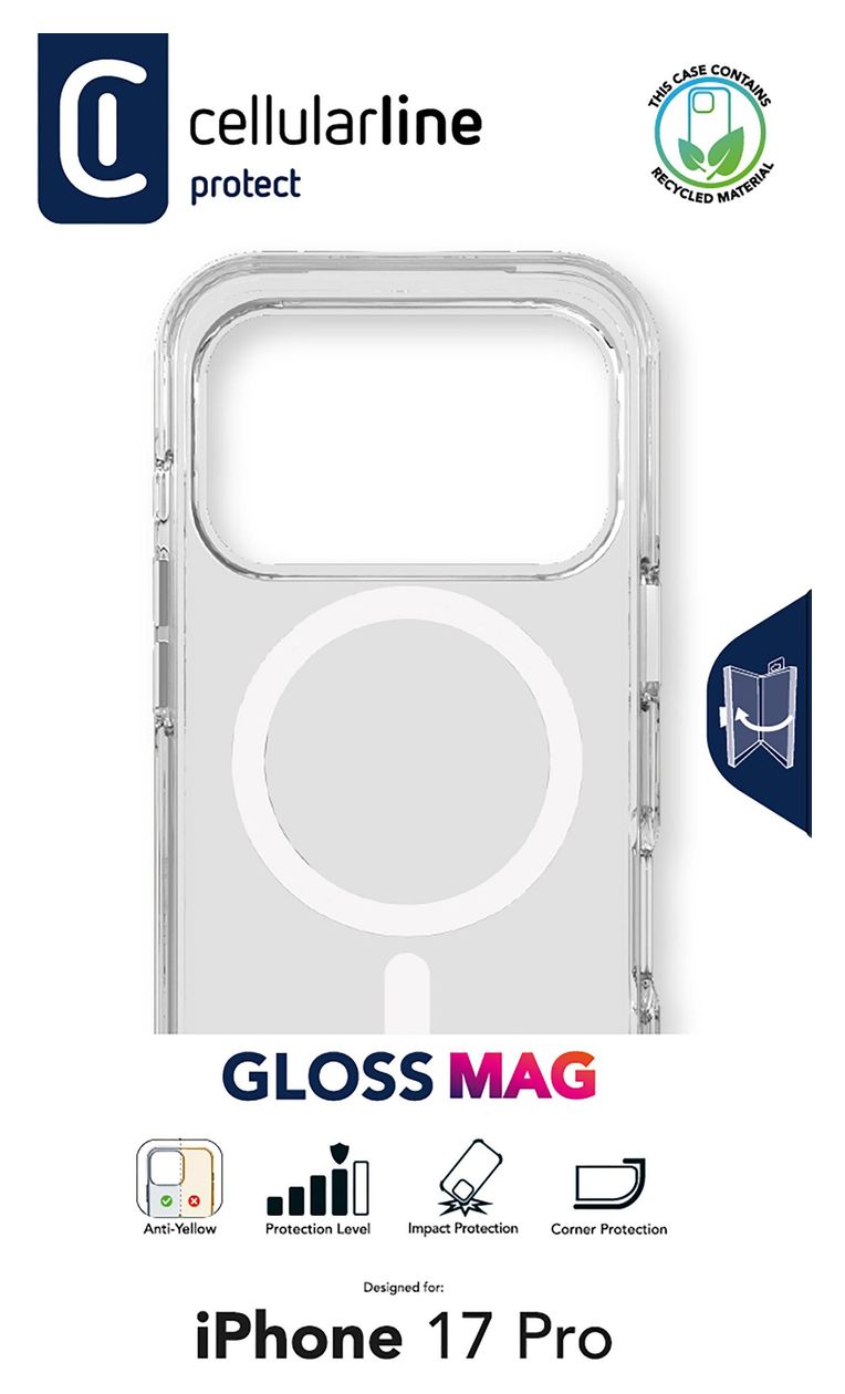 Gloss Mag Cover für Apple iPhone 17 Pro  (Transparent) 
