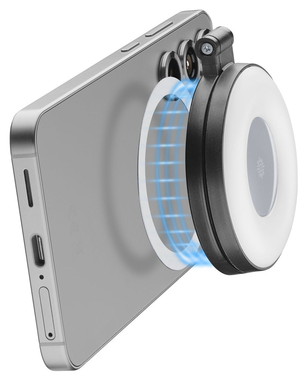 Magnetic Ring Light Magnetischer Ring 60 mm Universal  (Schwarz) 